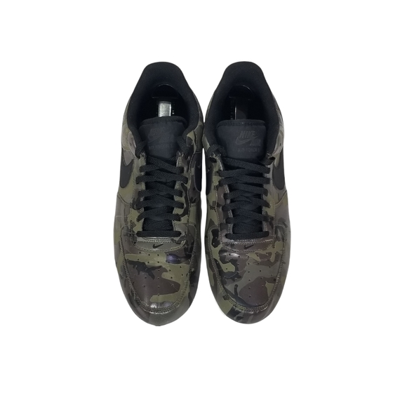 NIKE AIR FORCE 1 Mens Olive Reflective Camo Low Tops Classic Sneakers Size 11 - Picture 8 of 12